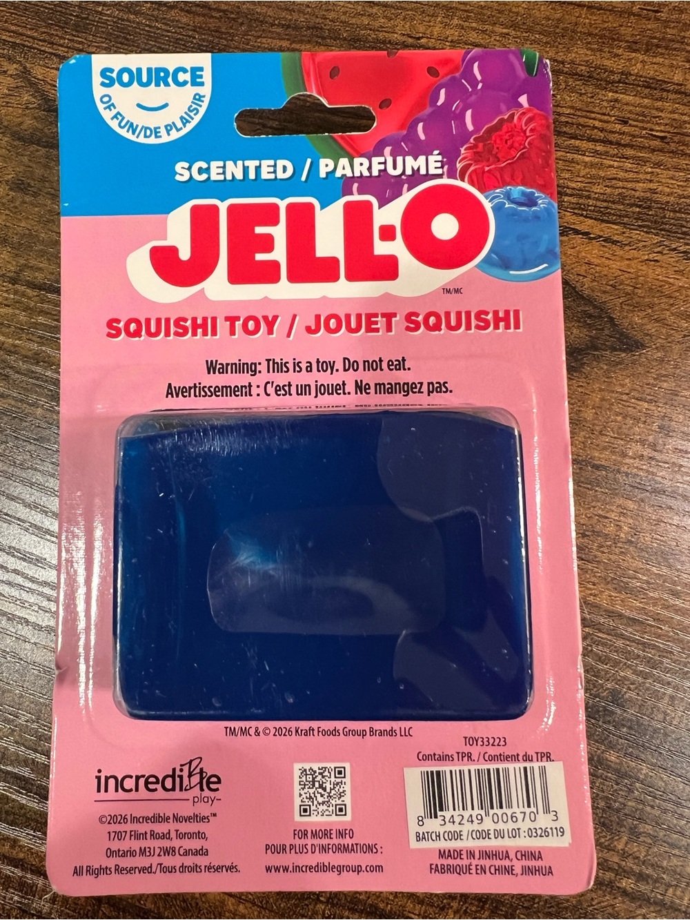 🔥The Viral JELL-O Scented Squishy Toy in Blue 💙🔥 - Picture 2 of 3